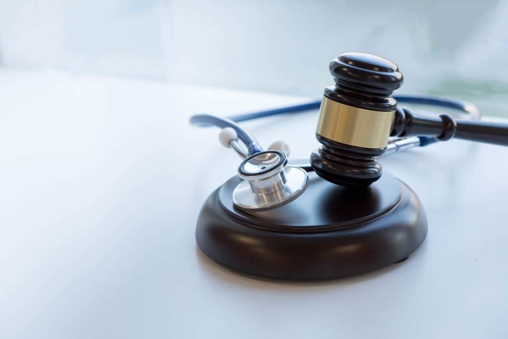gavel and stethoscope