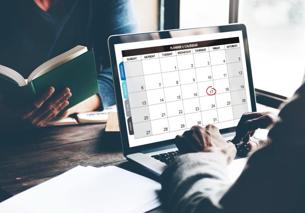  Planner calendar schedule date concept