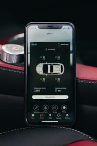 car phone app screen