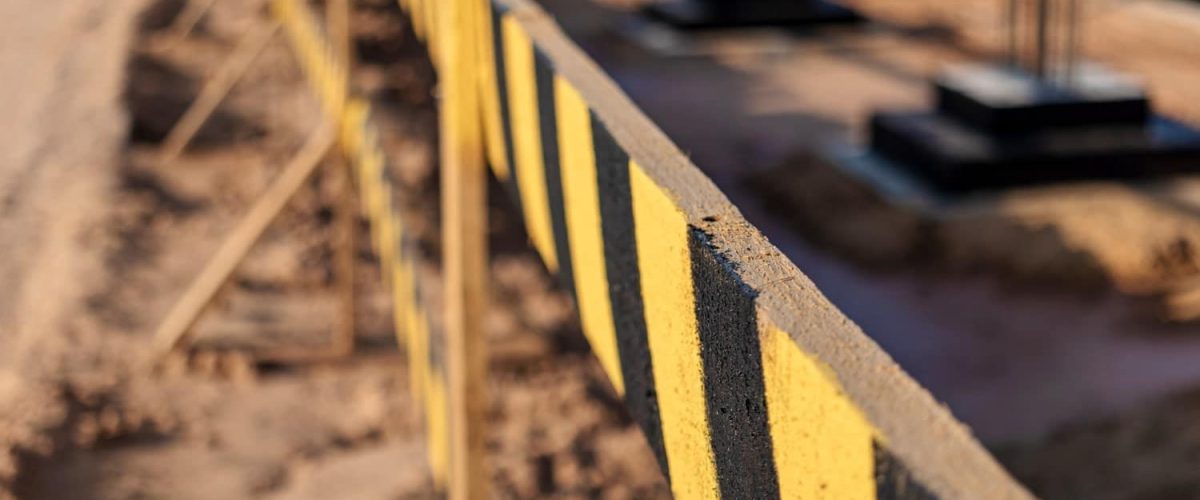 Image of construction zone fence