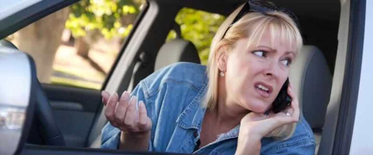 image of a confused driver