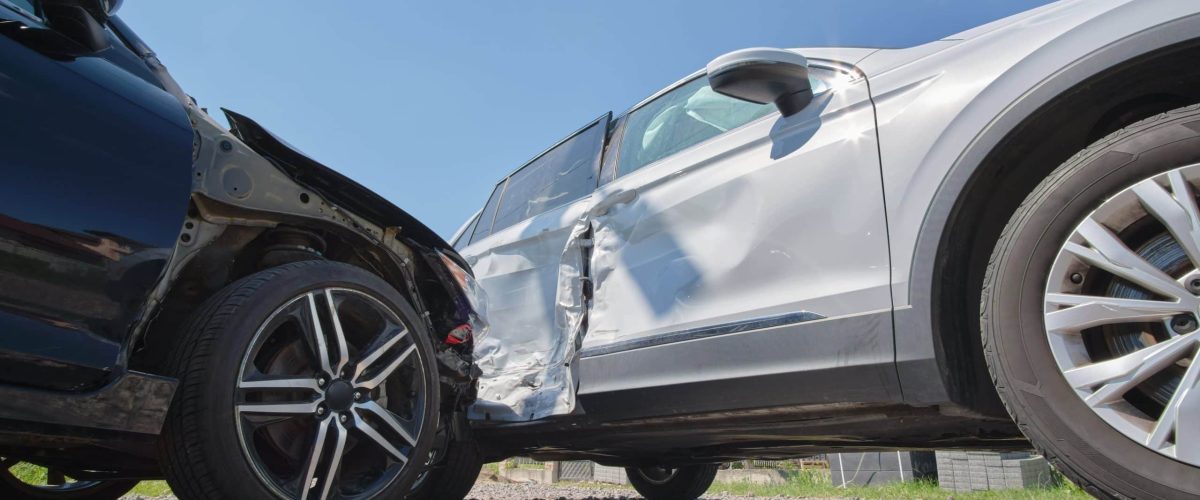 car colliding with another car