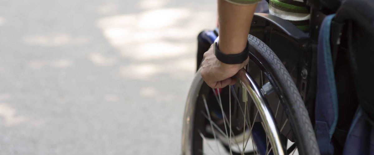 Man on wheelchair