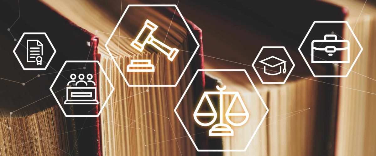 Banner Image-concept-with-books-other-legal-documents-activities-law-court